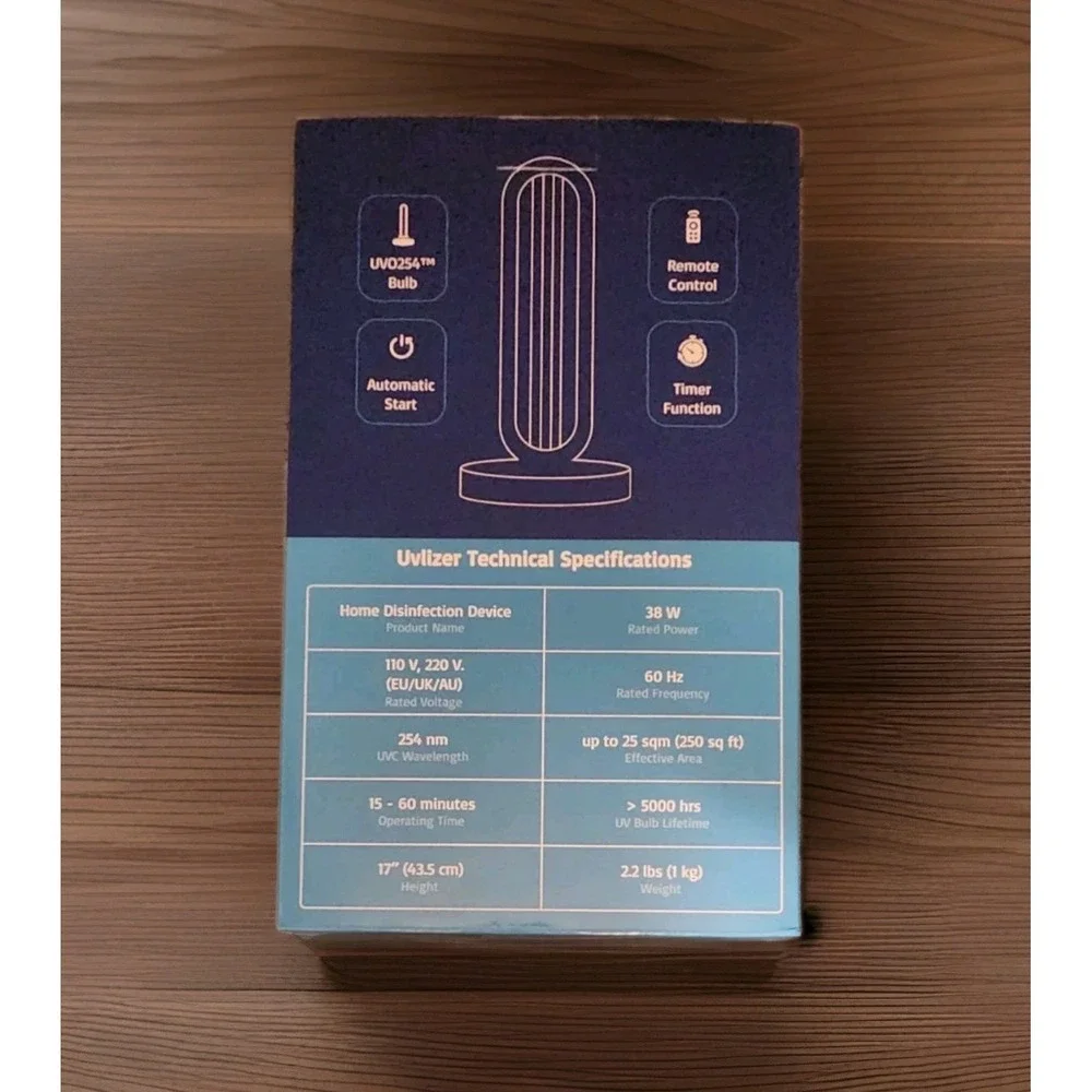 Uvlizer‎ UV0254 Home Disinfection Device Light Lamp Sanitize Clean Allergy
